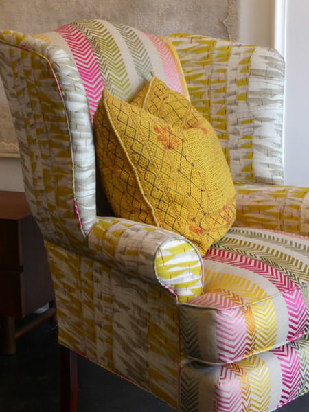 Kit Kemp Willow Linen Fabric in Indigo
